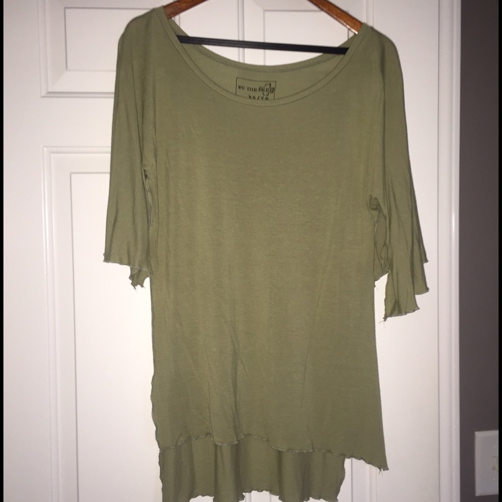 Free‎ people Green comfy  top